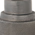 7" Gray Distressed Aluminum Geometric Tabletop Taper Candle Holder