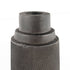 7" Gray Distressed Aluminum Geometric Tabletop Taper Candle Holder