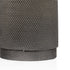 7" Gray Distressed Aluminum Geometric Tabletop Taper Candle Holder