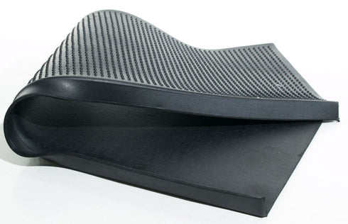9" X 30" Black Rubber Outdoor Door Mat