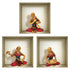 Set of Three Anna Niche 3D Square Peel and Stick Wall Decals