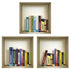 Set of Three Talla Niche 3D Square Peel and Stick Wall Decals