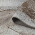 8' Brown And Beige Abstract Runner Rug