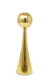 12" Gold Stainless Steel Tabletop Taper Candlestick