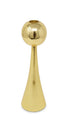 12" Gold Stainless Steel Tabletop Taper Candlestick