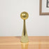 10" Gold Stainless Steel Tabletop Taper Candlestick