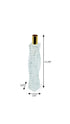 12" Clear And Gold Twisted Crystal Tabletop Taper Candlestick