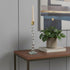 11" Gold Crystal Abstract Tabletop Candle Holder For Wedding