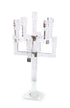 25" Clear Faceted Crystal Tabletop Candelabra Candle Holder