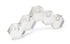 5" Clear Crystal Geometric Tabletop Candelabra Candle Holder