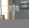 20" Clear Faceted Crystal Tabletop Candelabra Candle Holder