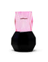 5" Pink And Black Faceted Crystal Tabletop Taper Candlestick