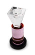 7" Pink Abstract Crystal Tabletop Wedding Taper Candlestick