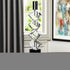 11" Silver Clear And Black Crystal Tabletop Taper Candlestick