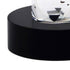 10" Silver Clear And Black Faceted Crystal Tabletop Taper Candlestick