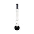 11" Silver Clear And Black Crystal Tabletop Taper Candlestick