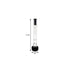 11" Silver Clear And Black Crystal Tabletop Taper Candlestick