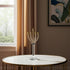 20" Clear Gold And Silver Crystal Tabletop Candelabra Candle Holder
