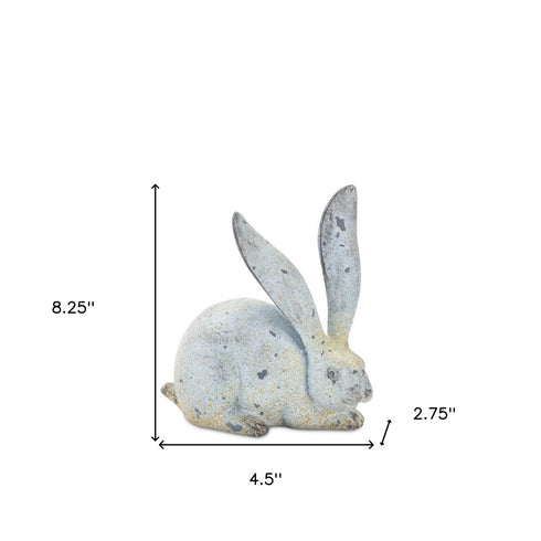 Set of Four Gray Polyresin Figurine Tabletop Sculpture