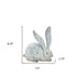 Set of Four Gray Polyresin Figurine Tabletop Sculpture