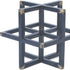 Set of Two Black Iron Tabletop Sculpture