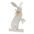 Set of Two White Resin Figurine Tabletop Sculpture