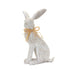 Set of Two White Resin Figurine Tabletop Sculpture