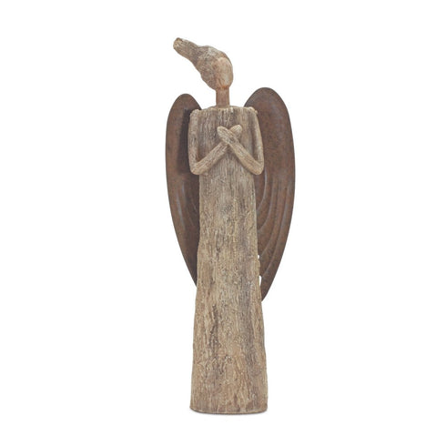 15" Brown Resin Figurine Tabletop Sculpture