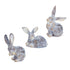 Set of Three Brown Resin Figurine Tabletop Sculpture