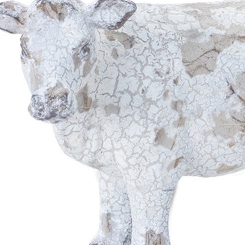 Set of Three White Resin Figurine Tabletop Sculpture