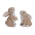Set of Four Beige Polyresin Figurine Tabletop Sculpture