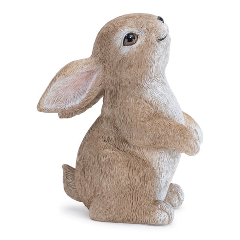 Set of Four Beige Polyresin Figurine Tabletop Sculpture