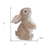 Set of Four Beige Polyresin Figurine Tabletop Sculpture
