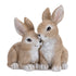 Set of Two Beige Polyresin Figurine Tabletop Sculpture