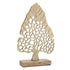 Set of Two Gold Aluminum Tabletop Sculpture