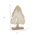Set of Two Gold Aluminum Tabletop Sculpture