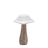 Set of Four White Wood Tabletop Sculpture
