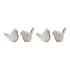 Set of Four Brown Resin Figurine Tabletop Sculpture