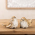 Set of Two Gray Resin Figurine Tabletop Sculpture
