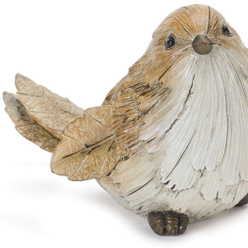 Set of Two Gray Resin Figurine Tabletop Sculpture