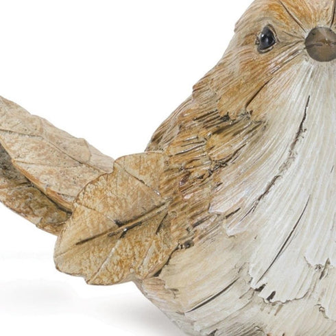 Set of Two Gray Resin Figurine Tabletop Sculpture