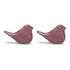 Set of Two Brown Porcelain Figurine Tabletop Sculpture