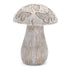 Set of Two Gray Polyresin Figurine Tabletop Sculpture