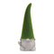 Set of Two Green Terracotta Standing Gnome Tabletop Sculpture