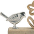 Set of Two Brown Wood Tabletop Sculpture