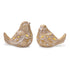 Set of Two Beige Polyresin Figurine Tabletop Sculpture