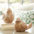 Set of Two Beige Polyresin Figurine Tabletop Sculpture