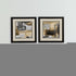 Set Of Two Abstract Expressions Brown Framed Wall Art