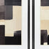 Set Of Two Neutral Shapes Black Framed Wall Art