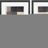 Set Of Two Neutral Shapes Black Framed Wall Art